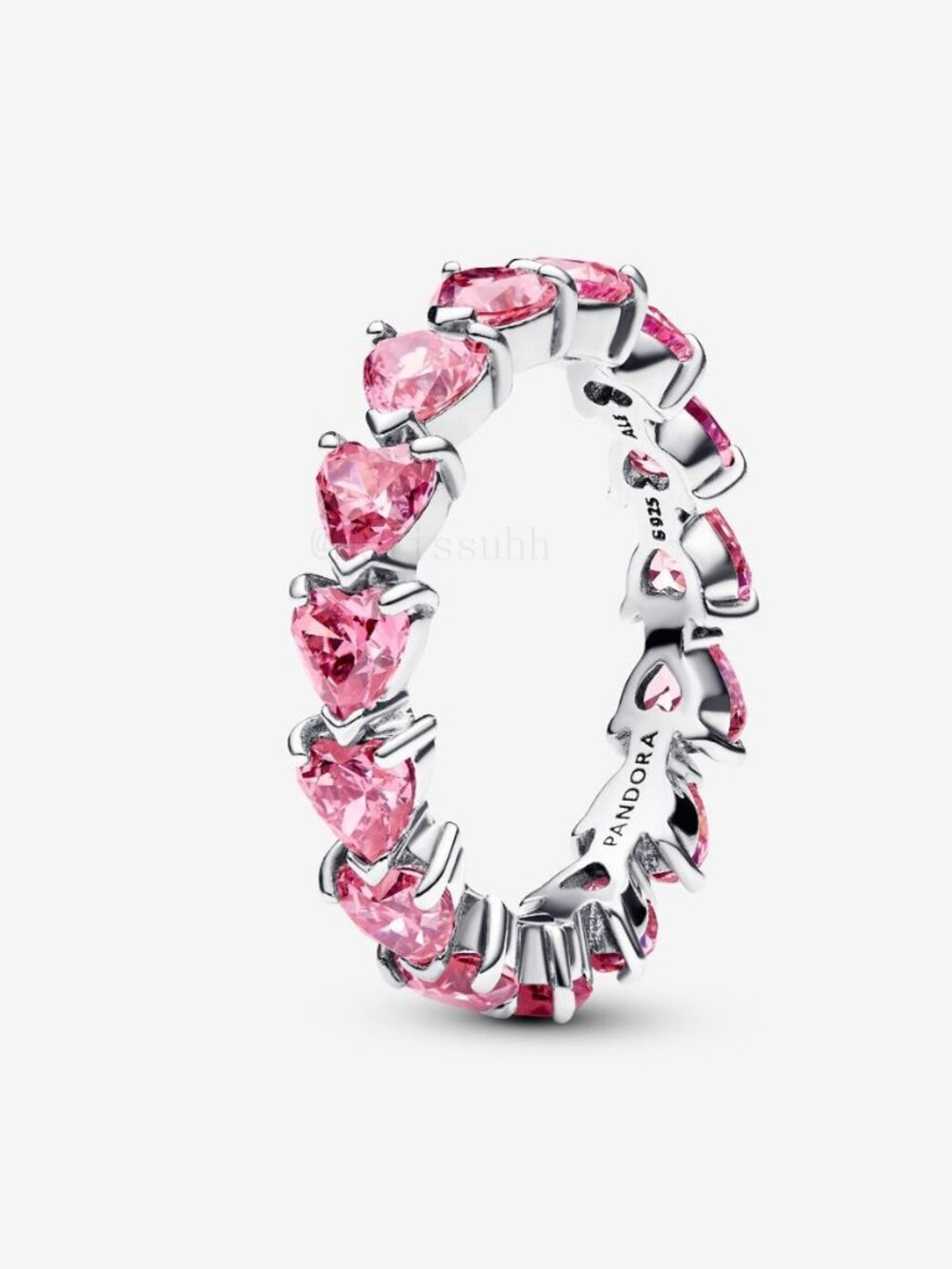 Pandora Band of Pink Hearts Ring